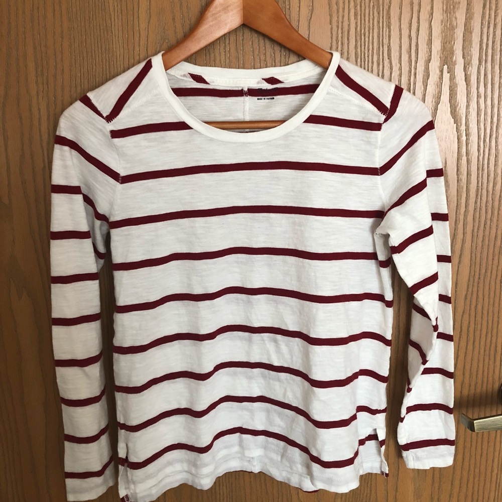 Whisper cotton Madewell striped tee